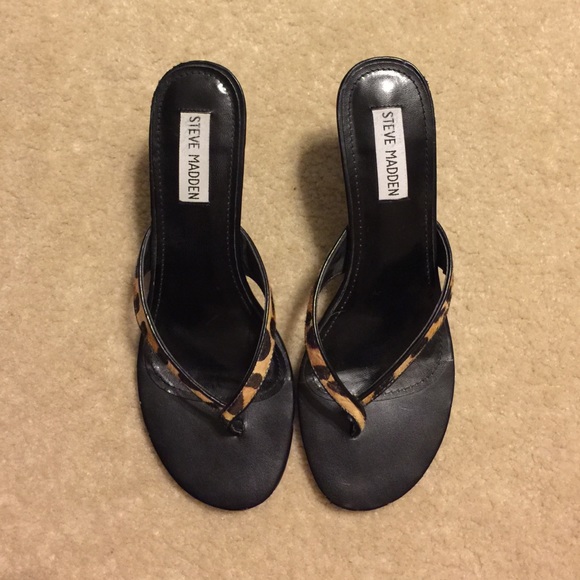 Steve Madden cheetah print sandals