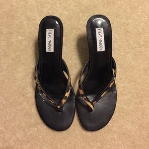 Steve Madden cheetah print sandals