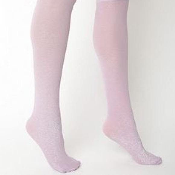 American Apparel Sparkle knee socks