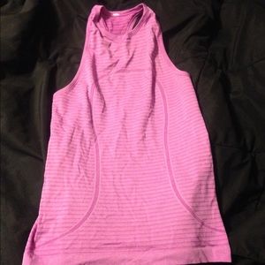 Lululemon high neck purple tank