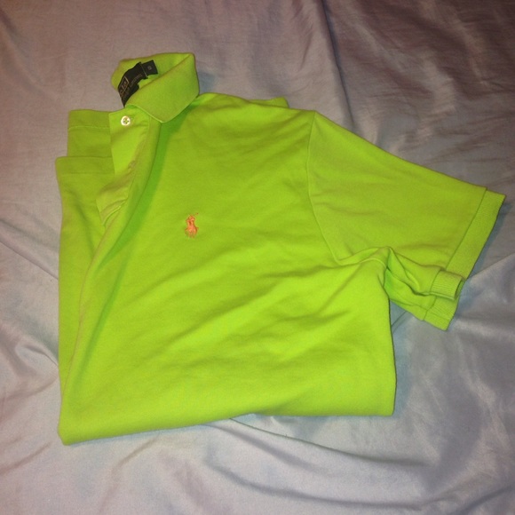 Lime green Ralph Lauren polo shirt
