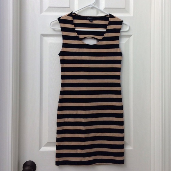 Forever 21 Fitted Striped Dress