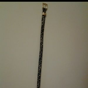 Animal print belt