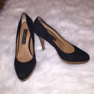STEVEN by Steve Madden black suede pumps