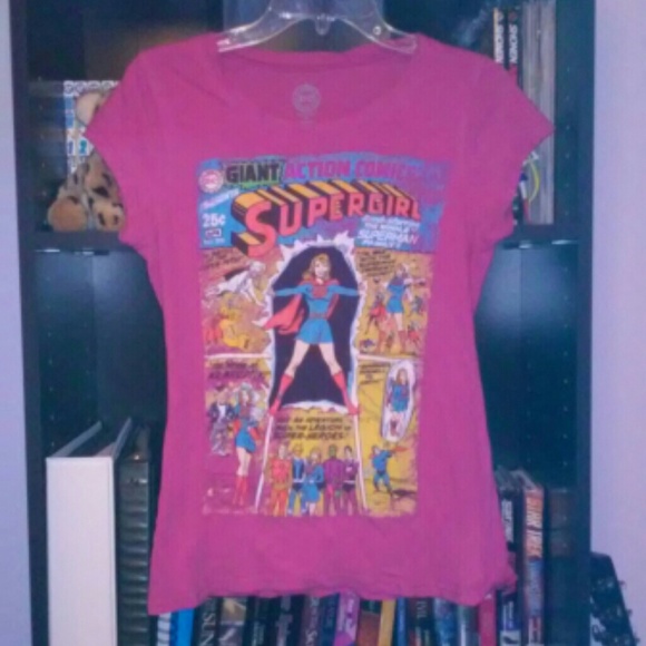 DC Tops - Pink SuperGirl Babydoll Tee