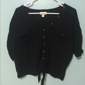 Black Button-Down