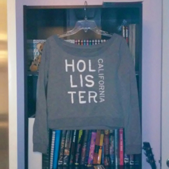 Grey Hollister Sweater Top