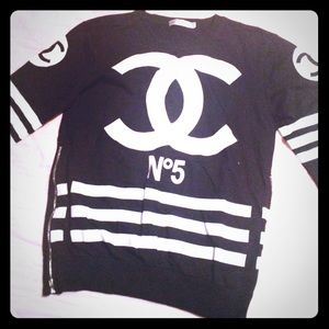 *NON-AUTHENTIC CoCo Chanel Shirt/Pullover (Black)*