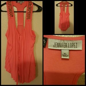 Pink Jennifer Lopez top