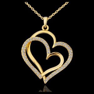 18k Gold plated Double Heart