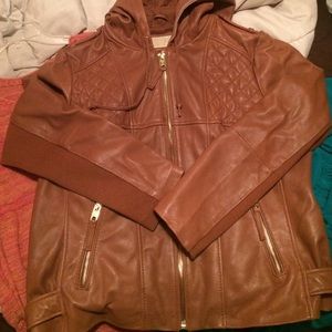 Chestnut Brown Leather Jacket