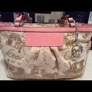 Pink & Beige COACH Purse