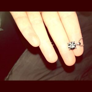 Grey jewel necklace!! ONLY WORN ONCE.