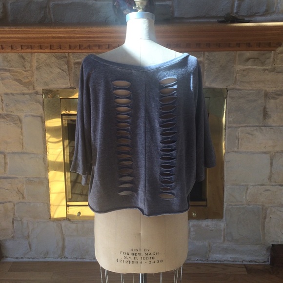 Vintage Havana Grey Crop Top M