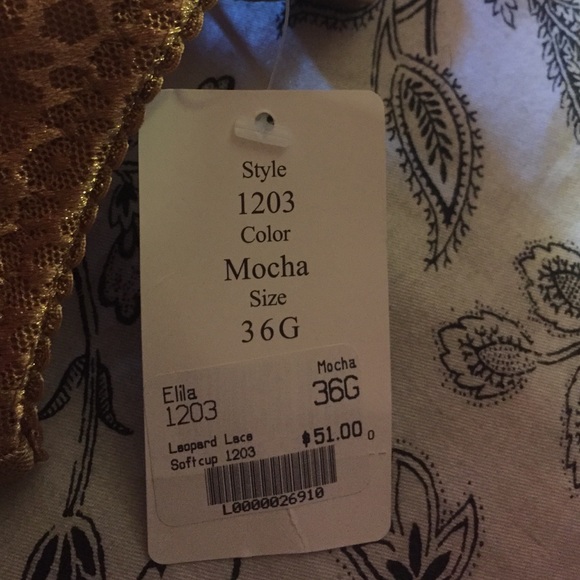 36G Mocha Leopard lace Print Bra never tried it on - Picture 4 of 4