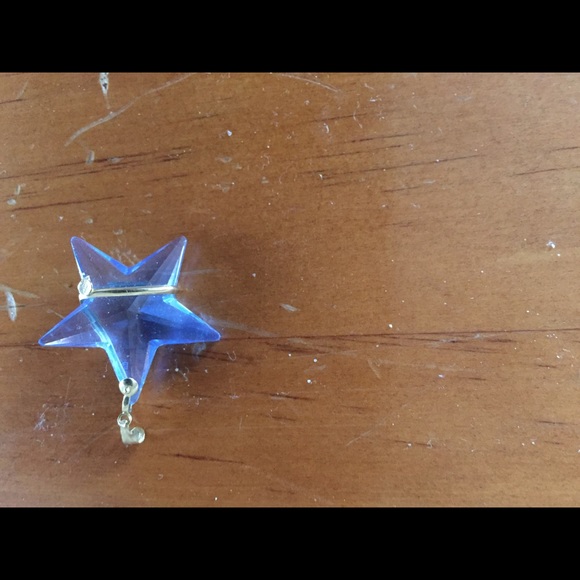 Italian gold blue star charm