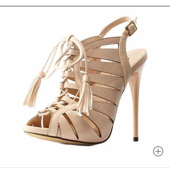 🚫ON HOLD🚫Caged/Laced Slingback Heel
