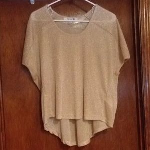 Gold sparkly top