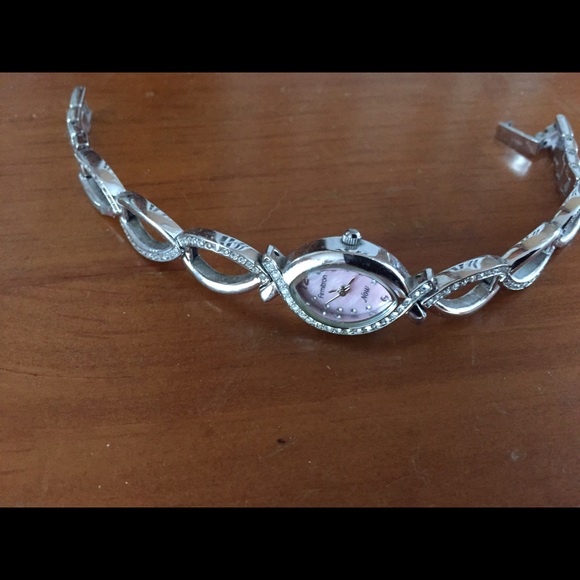 Armitron silver and pink delicate watch