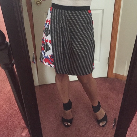 Peter Pilotto for Target striped and floral skirt.