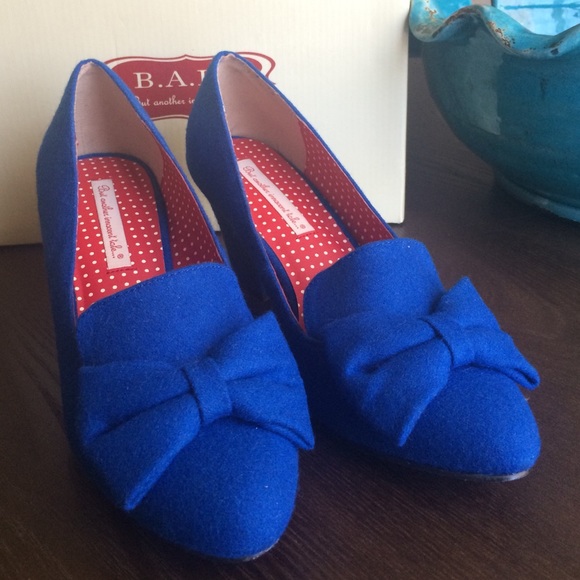 B.A.I.T Hippy pump Cobalt Blue size 10