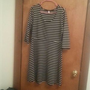 Long sleeved striped dress