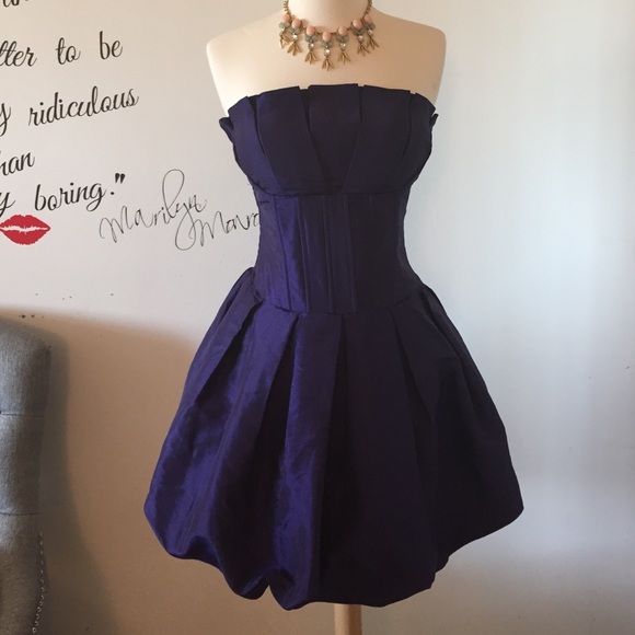 Romeo & Juliet Couture Dresses - 🔥Purple corset bubble hem dress🔥one of a kind❗️ Romeo & Juliet Couture Dresses - 🔥Purple corset bubble hem dress🔥one of a kind❗️