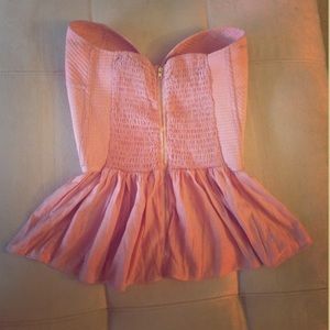 AKIRA Strapless Peplum Corset blouse