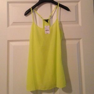 j.crew silk racerback top