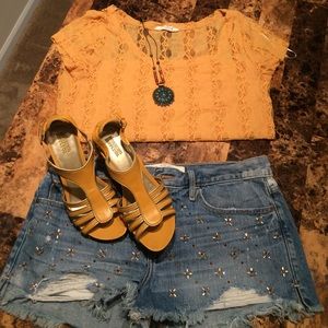 Mossimo Yellow Wedges!