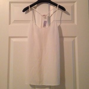 j.crew silk racerback top