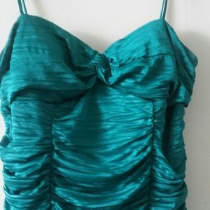 Teal party dress