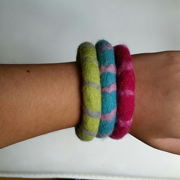 Wool bracelets