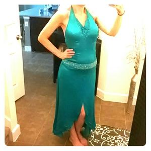 Teal blue Jovani prom dress