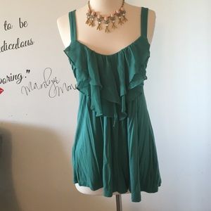 Forever 21 Tops - Teal color ruffle top/tunic ๐ Cute and Fun! ๐ Forever 21 Tops - Teal color ruffle top/tunic ๐ Cute and Fun! ๐