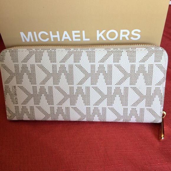 NWT Michael kors Jet Set  logo Continental wallet - Picture 3 of 3