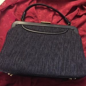 BOGO 1/2 OFF RARE NAVY BLUE VINTAGE HANDBAG