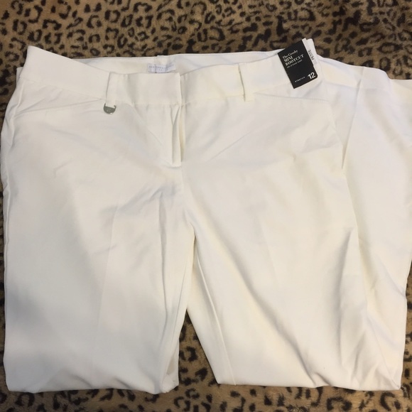Stylish white dress pants