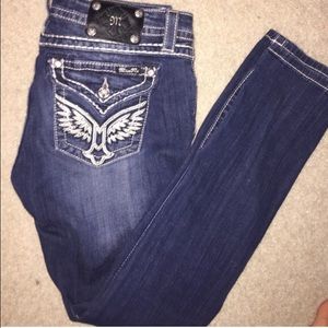 gently worn boocut miss me jeans