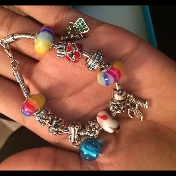 Bracelet with jewelry pieces or add your own! ☺️