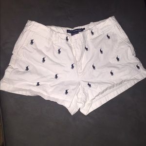 Ralph Lauren white and Navy Blue shorts