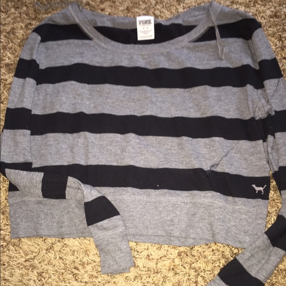 Striped Victoria's Secret crop top