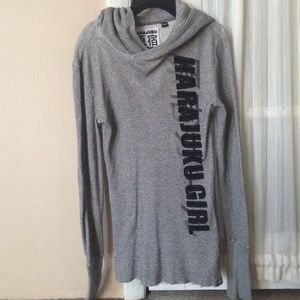 Harajuku Girl Gray Sweater