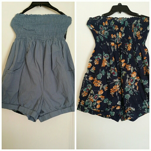 Strapless short romper bundle