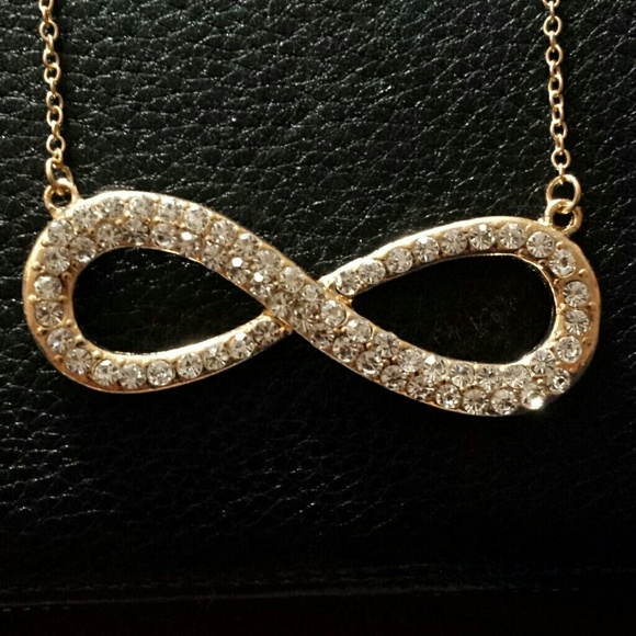 Infinity Necklace (Rhinestone) - Picture 2 of 4