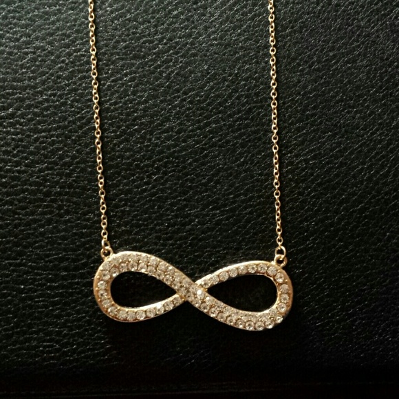 Infinity Necklace (Rhinestone) - Picture 3 of 4