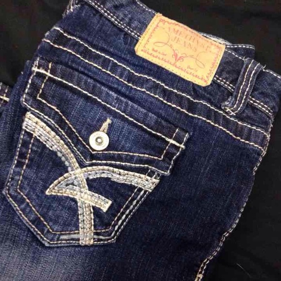 Dark blue jeans