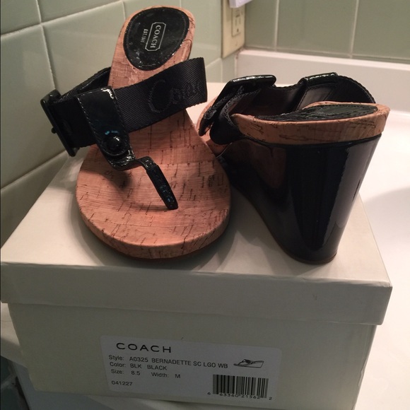 Coach wedge sandals