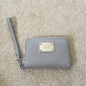 Michael Kors Saffiano Leather Phone Wristlet