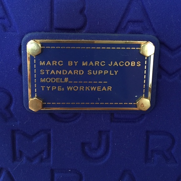 Marc Jacobs royal blue 17" laptop bag